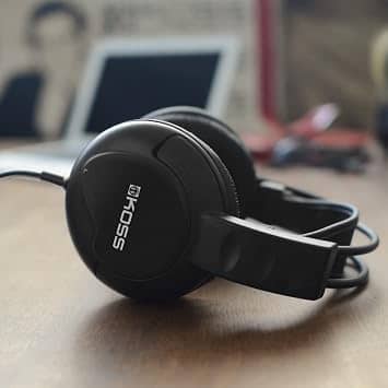 Koss T55959 Headphones & Earbuds Black New