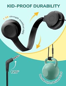 iClever IC-HS27 Headphones & Earbuds Black New
