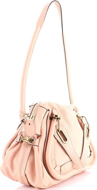 Chloé Paraty Top Handle Women's bags Medium Cement Pink Leather New