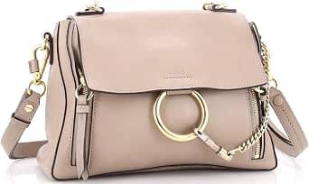 Chloé Faye Day Shoulder Bag Women's bags Small Motty Grey Leather New