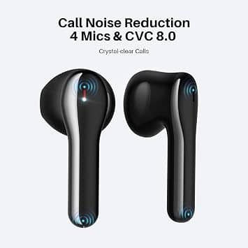 Tribit FlyBuds C2 Headphones & Earbuds Black New