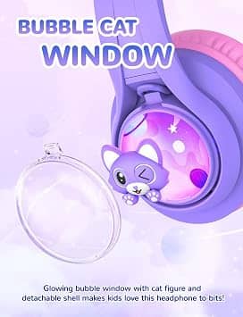 iClever Meow Jelly Headphones & Earbuds Purple New