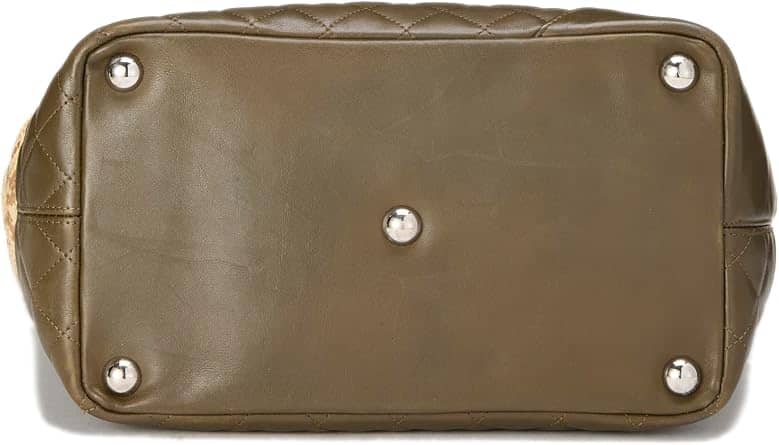 Chanel Cambon Tote Women's bags Beige Calfskin Silver New
