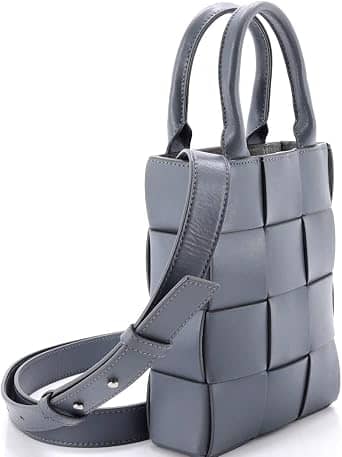 Bottega Veneta Cassette Tote Women's bags Unspecified Pale Blue Maxi Intrecciato Mini New