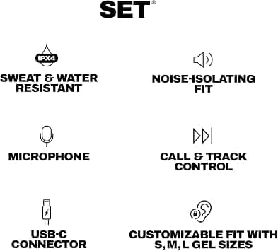 Skullcandy Set USB-C Headphones & Earbuds Black New