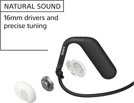 Sony Float Run Headphones & Earbuds Black New