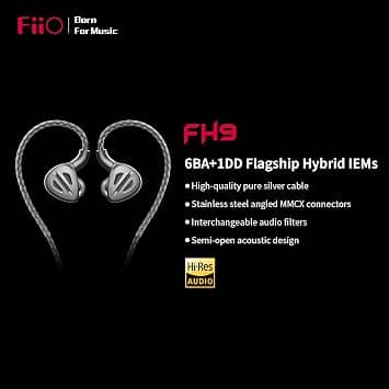 FiiO FH9 Headphones & Earbuds Titanium New