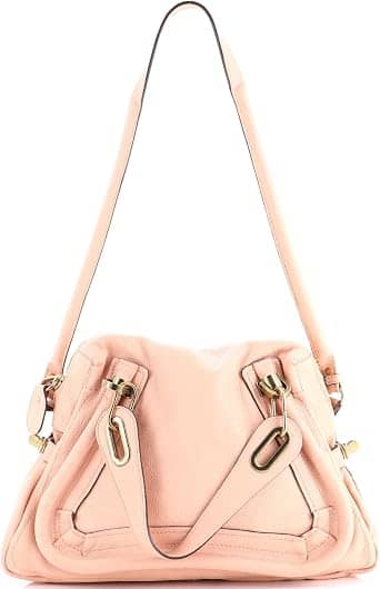 Chloé Paraty Top Handle Women's bags Medium Cement Pink Leather New