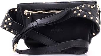 Valentino Garavani Rockstud Spike Belt Bag Women's bags Small Black Quilted New