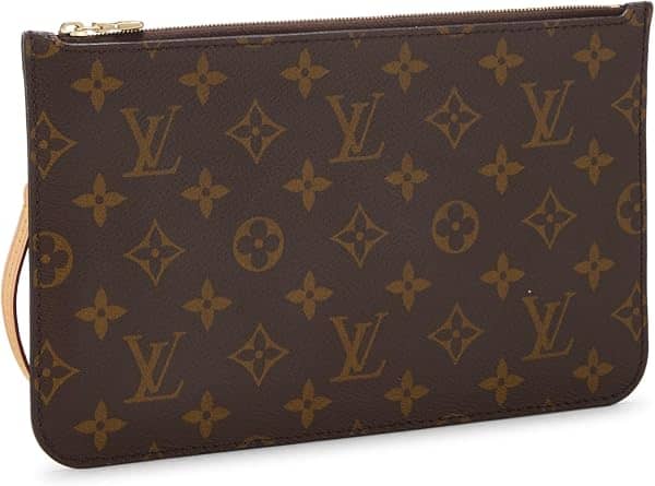Louis Vuitton Neverfull Pouch Women's bags MM Yellow Monogram Canvas New