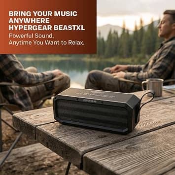HyperGear BeastXL Portable Bluetooth Speakers Black New