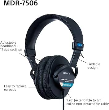 Sony MDR Headphones & Earbuds Black New