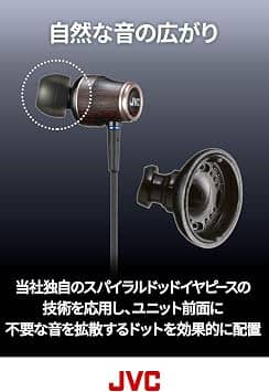 JVC HA FW03 Headphones & Earbuds Black New