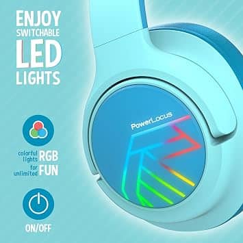 PowerLocus Bobo Headphones & Earbuds Blue New