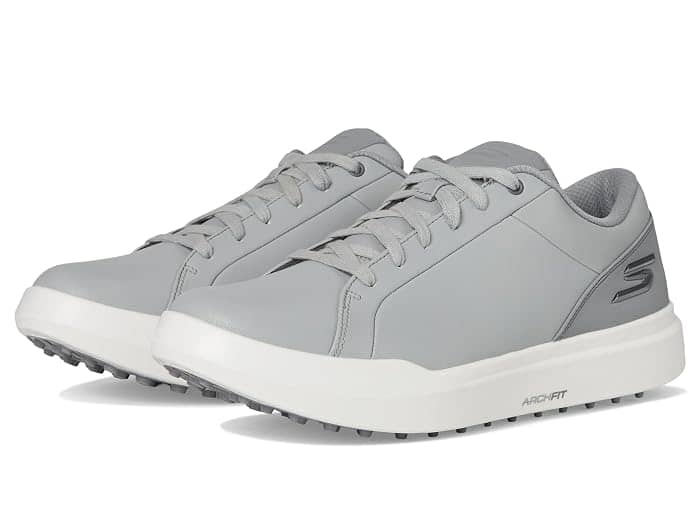 Skechers Drive 6 Relaxed Fit Spikeless Sneaker Gray New
