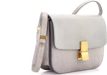 Celine Classic Box Shoulder Bag Women's bags Medium Pink Smooth Leather New