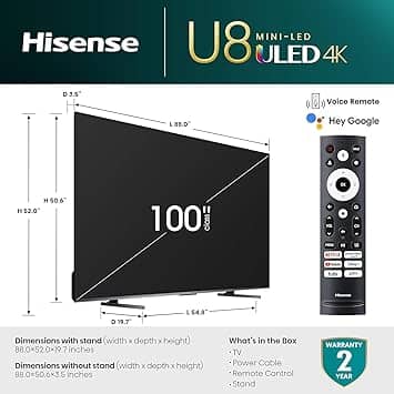 Hisense U8K TVs