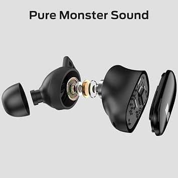 Monster W26 Headphones & Earbuds Black New
