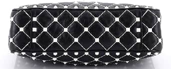 Valentino Garavani Rockstud Spike Shoulder Bag Women's bags Small Black Quilted New