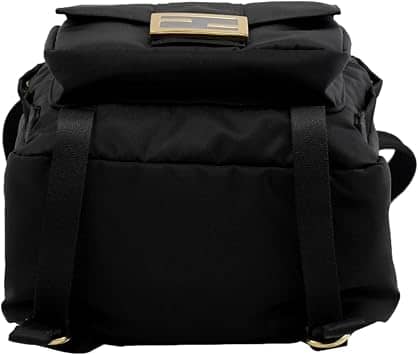Fendi Baguette Backpack Women's bags Small Black nylon New