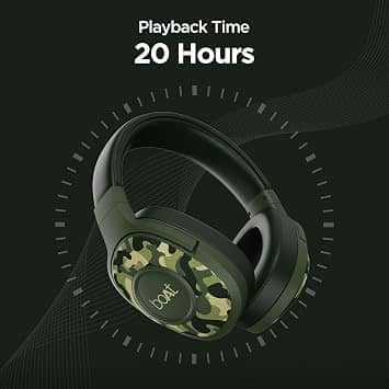boAt Rockerz 550 Headphones & Earbuds Green New