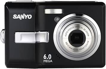SANYO s650 Digital Cameras Black New Body Only