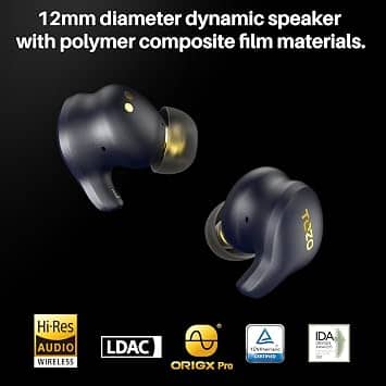 TOZO Golden X1 Headphones & Earbuds Black New