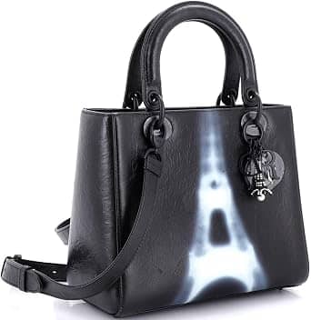 Dior Lady Dior Top Handle Women's bags Unspecified Black Leather New