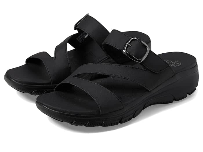 Skechers Easy Going Sneaker Black Full Size Run New