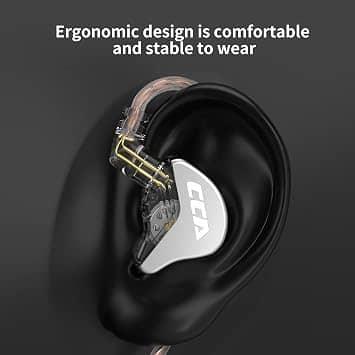 CCA CRA Headphones & Earbuds Black New