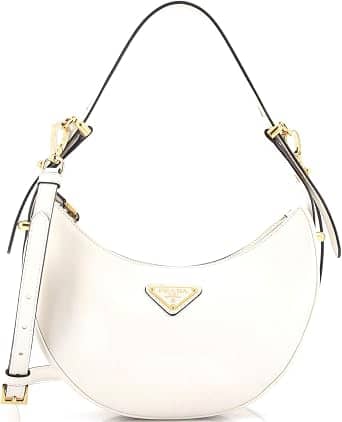 Prada Arqué Shoulder Bag Women's bags Small White Leather New