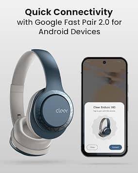 Cleer Enduro 100 Headphones & Earbuds Blue New