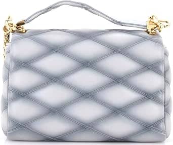 Louis Vuitton GO-14 Top Handle Women's bags PM Blue Malletage Patent Leather New