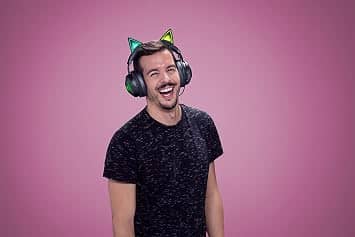 Razer Kraken Kitty Headphones & Earbuds Black New