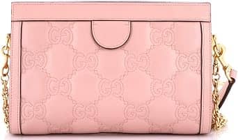 Gucci Matelassé Top Handle Women's bags Small Pink Leather New