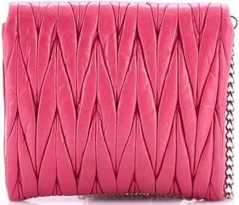 Miu Miu Matelassé Shoulder Bag Women's bags Small Pink Nappa Leather New