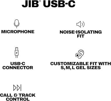 Skullcandy Jib USB-C Headphones & Earbuds Plasma New
