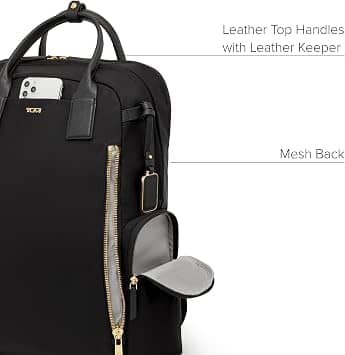 Tumi Atlanta Backpack Women's bags Black/Gold New