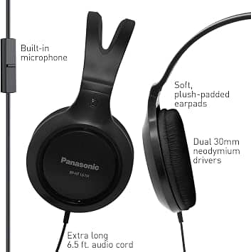 Panasonic RP-HT161M Headphones & Earbuds Black New