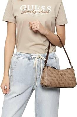 Guess Noelle Shoulder Bag Women's bags Small Blue Denim New