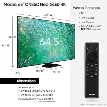 Samsung QN85C TVs 55 inch New