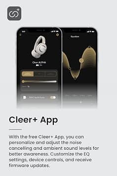 Cleer Alpha Black Headphones & Earbuds New