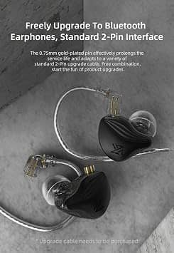kz ZEX Headphones & Earbuds Gold New