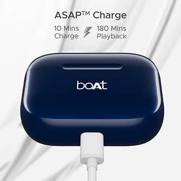 boAt Airdopes 163 Headphones & Earbuds Black New