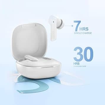 QCY MeloBuds ANC Headphones & Earbuds White New
