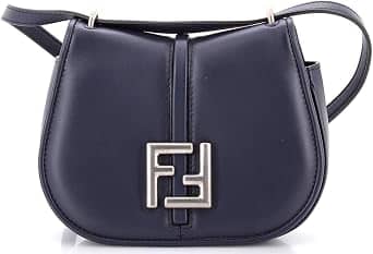 Fendi C'mon Shoulder Bag Women's bags Small Blue Nappa Leather New