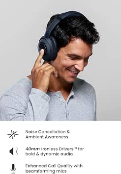 Cleer Alpha Black Headphones & Earbuds New
