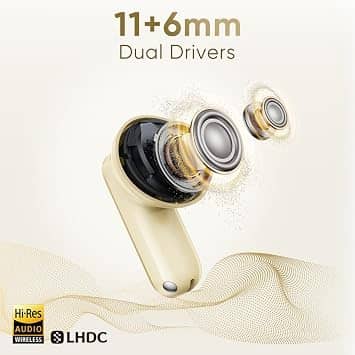 realme Buds air8 Headphones & Earbuds Gold New