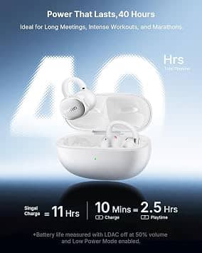 EarFun Clip 2 Headphones & Earbuds White New