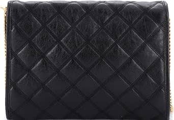 Saint Laurent Becky Shoulder Bag Women's bags Small Black Quilted Leather New